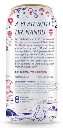 Aeronaut Brewing Co. - A Year with Dr. Nandu (4 pack 16oz cans) (4 pack 16oz cans)