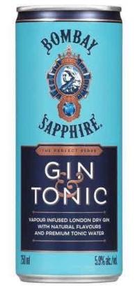 Bombay Sapphire - Gin & Tonic (4 pack cans) (4 pack cans)