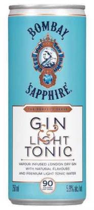 Bombay Sapphire - Lite Gin & Tonic (4 pack cans) (4 pack cans)